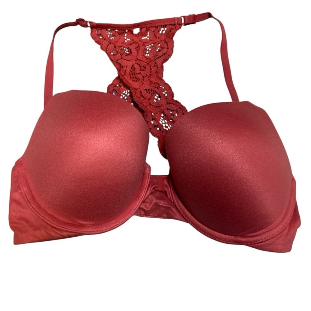 Victoria Secret Body By Victoria Lace Racerback Perfect Shape Bra 32D